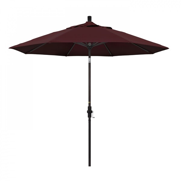 California Umbrella Patio Umbrella, Octagon, 102.38" H, Pacifica Fabric, Burgundy 194061017777 - main
