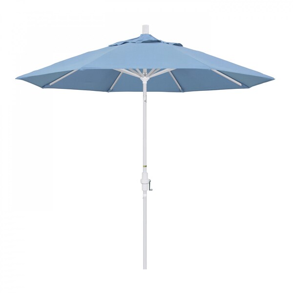 California Umbrella Patio Umbrella, Octagon, 102.38" H, Sunbrella Fabric, Air Blue 194061018019 - main