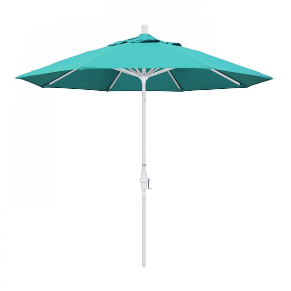 California Umbrella Patio Umbrella, Octagon, 102.38" H, Sunbrella Fabric, Aruba 194061018057