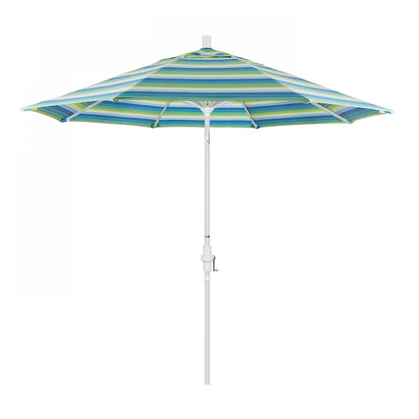 California Umbrella Patio Umbrella, Octagon, 102.38" H, Sunbrella Fabric, Seville Seaside 194061018248 - main