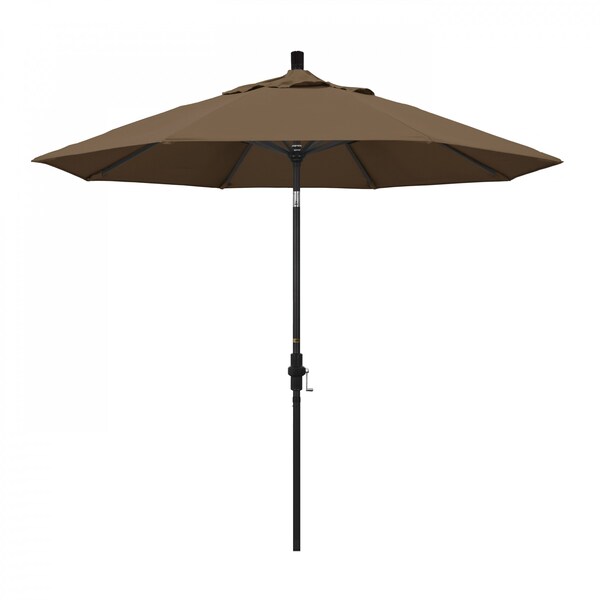 California Umbrella Patio Umbrella, Octagon, 102.38" H, Sunbrella Fabric, Cocoa 194061018989