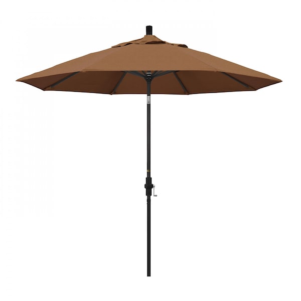 California Umbrella Patio Umbrella, Octagon, 102.38" H, Sunbrella Fabric, Teak 194061019092