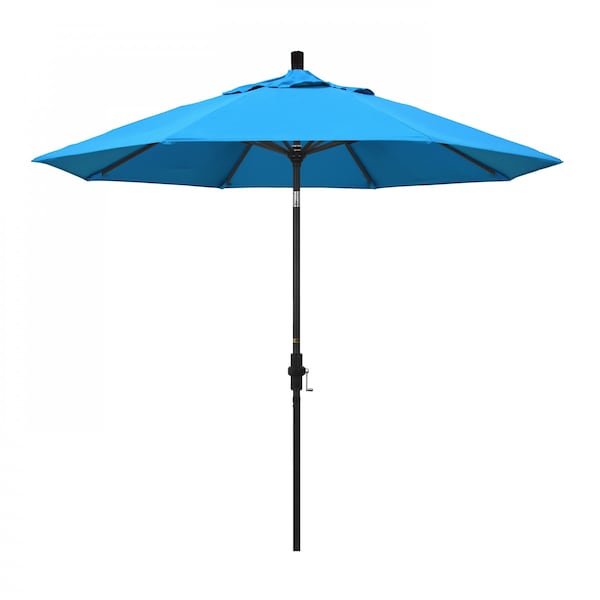 March Patio Umbrella, Octagon, 102.38" H, Sunbrella Fabric, Canvas Cyan GSCU908302-56105