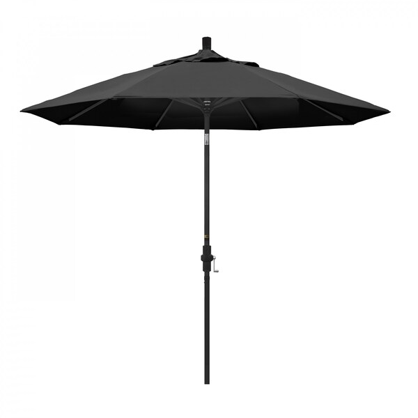 California Umbrella Patio Umbrella, Octagon, 102.38" H, Olefin Fabric, Black 194061019337 - main