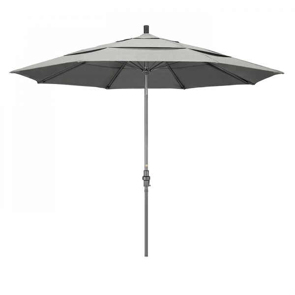 California Umbrella Patio Umbrella, Octagon, 109.5" H, Sunbrella Fabric, Granite 194061019733 - main