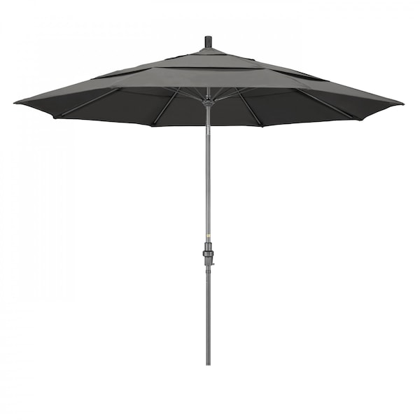 March Patio Umbrella, Octagon, 109.5" H, Sunbrella Fabric, Charcoal GSCUF118010-54048-DWV