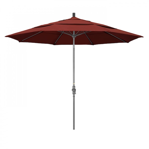 California Umbrella Patio Umbrella, Octagon, 109.5" H, Sunbrella Fabric, Henna 194061019795 - main