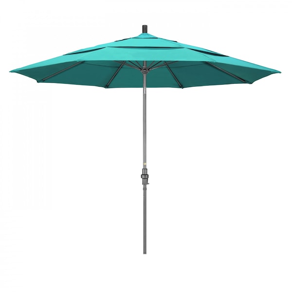 California Umbrella Patio Umbrella, Octagon, 109.5" H, Sunbrella Fabric, Aruba 194061019856 - main