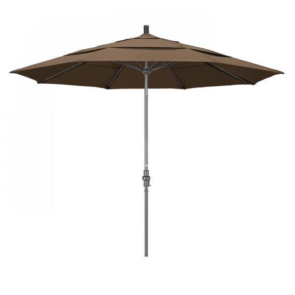 California Umbrella Patio Umbrella, Octagon, 109.5" H, Sunbrella Fabric, Cocoa 194061019887 - main