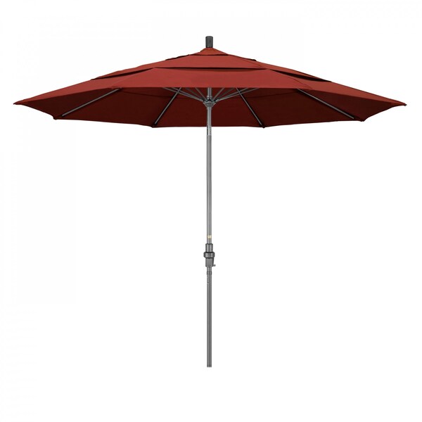 California Umbrella Patio Umbrella, Octagon, 109.5" H, Sunbrella Fabric, Terracotta 194061019924 - main