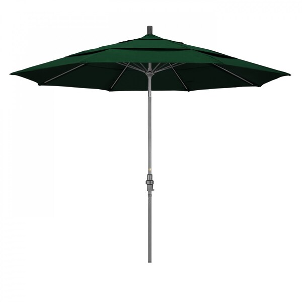March Patio Umbrella, Octagon, 109.5" H, Sunbrella Fabric, Forest Green GSCUF118010-5446-DWV