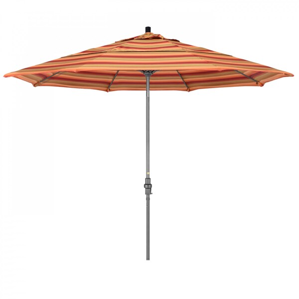 California Umbrella Patio Umbrella, Octagon, 109.5" H, Sunbrella Fabric, Astoria Sunset 194061020050 - main