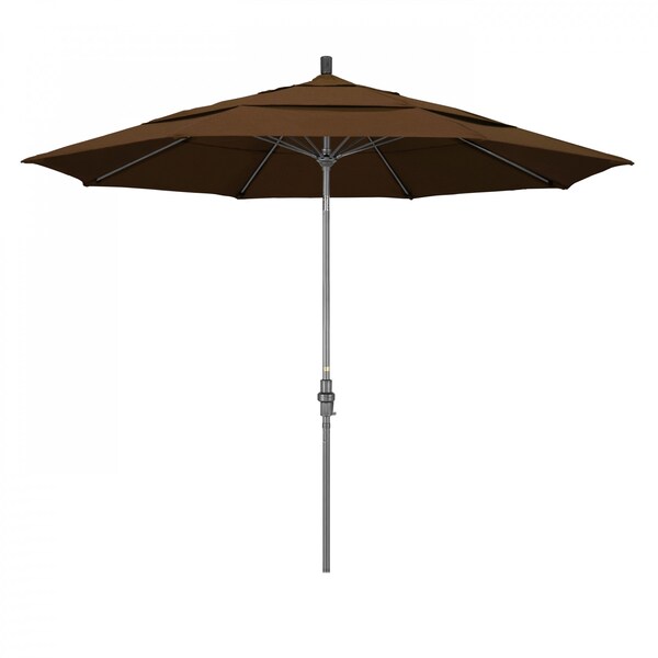March Patio Umbrella, Octagon, 109.5" H, Olefin Fabric, Teak GSCUF118010-F71-DWV
