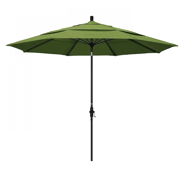 California Umbrella Patio Umbrella, Octagon, 109.5" H, Sunbrella Fabric, Spectrum Cilantro 194061020517 - main