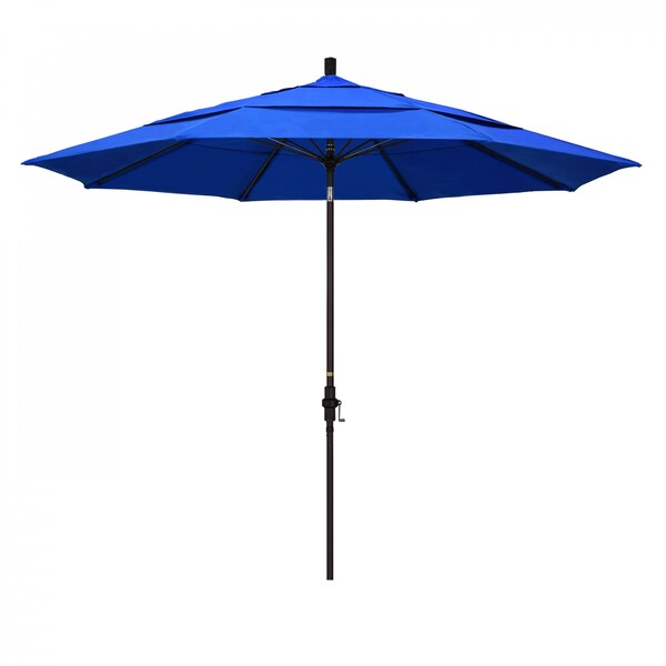 California Umbrella Patio Umbrella, Octagon, 109.5" H, Sunbrella Fabric, Pacific Blue 194061020562 - main