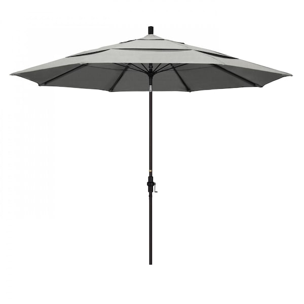 California Umbrella Patio Umbrella, Octagon, 109.5" H, Sunbrella Fabric, Granite 194061020579 - main
