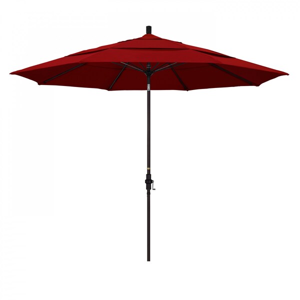 California Umbrella Patio Umbrella, Octagon, 109.5" H, Sunbrella Fabric, Jockey Red 194061020586 - main
