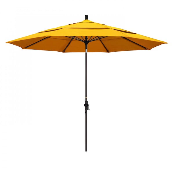 California Umbrella Patio Umbrella, Octagon, 109.5" H, Sunbrella Fabric, Sunflower Yellow 194061020791 - main
