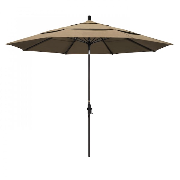 California Umbrella Patio Umbrella, Octagon, 109.5" H, Sunbrella Fabric, Heather Beige 194061020821 - main