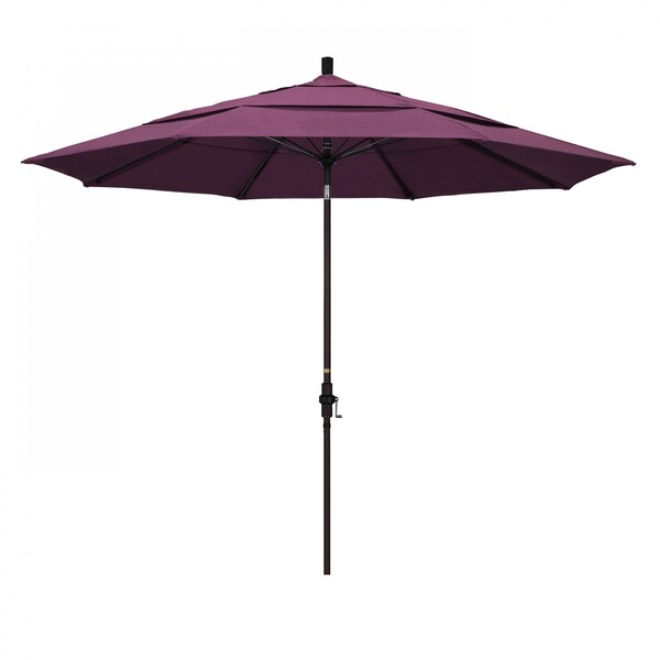 California Umbrella Patio Umbrella, Octagon, 109.5" H, Sunbrella Fabric, Iris 194061020920 - main