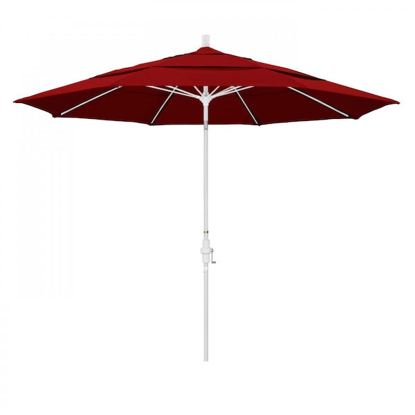 California Umbrella Patio Umbrella, White Aluminum Pole, 11 Ft GSCUF118170-5403-DWV