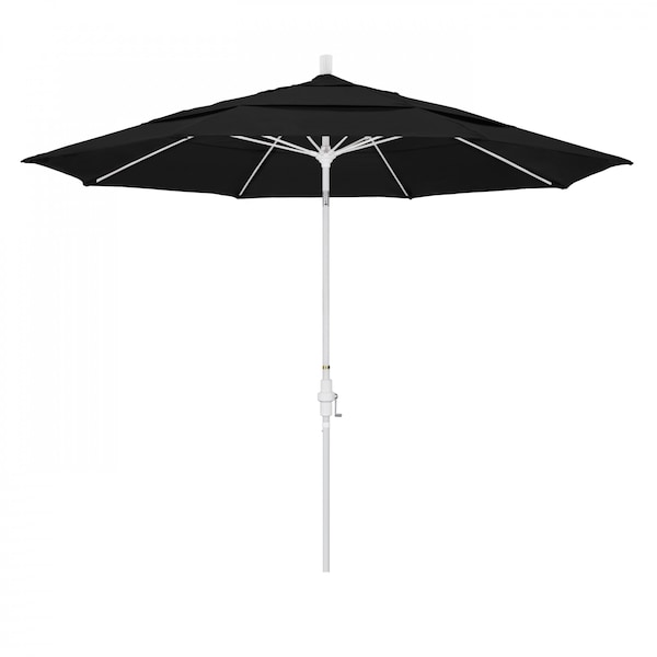 California Umbrella Patio Umbrella, Octagon, 109.5" H, Sunbrella Fabric, Black 194061021484 - main