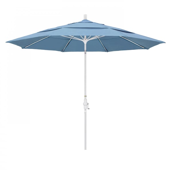 California Umbrella Patio Umbrella, Octagon, 109.5" H, Sunbrella Fabric, Air Blue 194061021491 - main