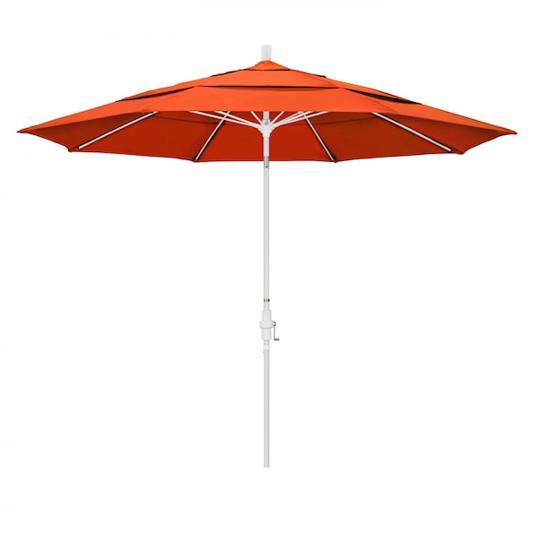California Umbrella Patio Umbrella, Octagon, 109.5" H, Sunbrella Fabric, Melon 194061021521 - main