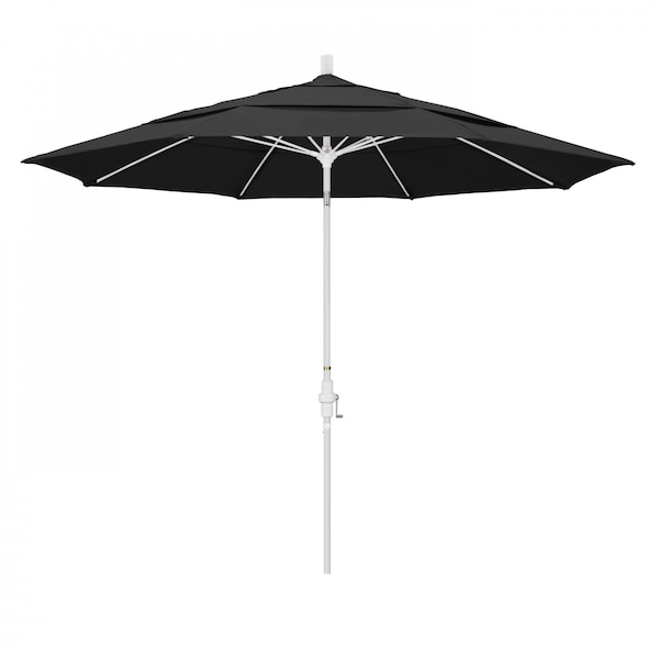 March Patio Umbrella, Octagon, 109.5" H, Pacifica Fabric, Black GSCUF118170-SA08-DWV