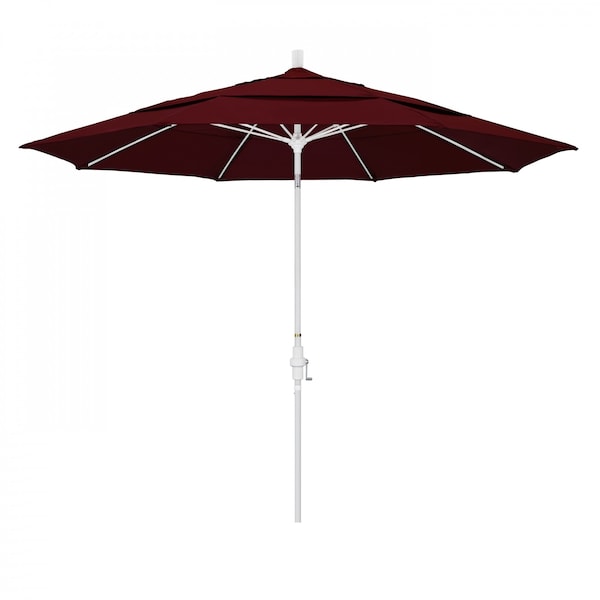 March Patio Umbrella, Octagon, 109.5" H, Pacifica Fabric, Burgundy 194061022092