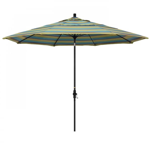 California Umbrella Patio Umbrella, Octagon, 109.5" H, Sunbrella Fabric, Astoria Lagoon 194061022580 - main