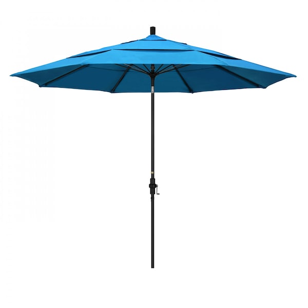 March Patio Umbrella, Octagon, 109.5" H, Sunbrella Fabric, Canvas Cyan GSCUF118705-56105-DWV