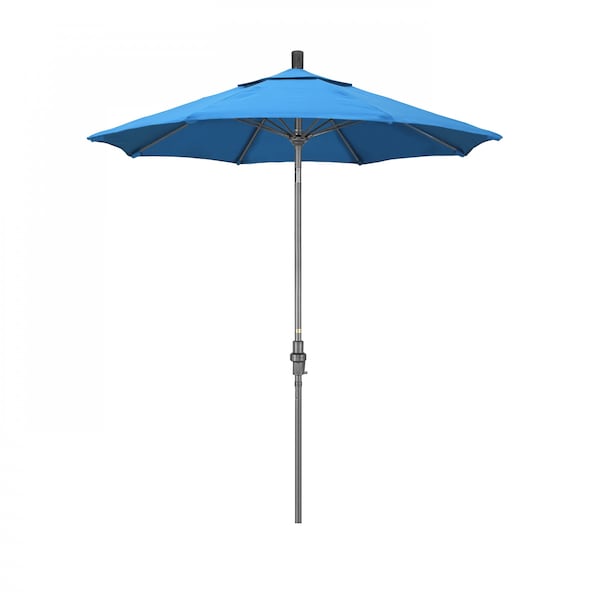 California Umbrella Patio Umbrella, Octagon, 102.5" H, Sunbrella Fabric, Canvas Cyan 194061023433 - main