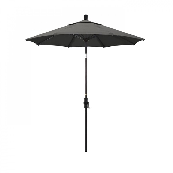 California Umbrella Patio Umbrella, Octagon, 102.5" H, Sunbrella Fabric, Charcoal 194061023983 - main