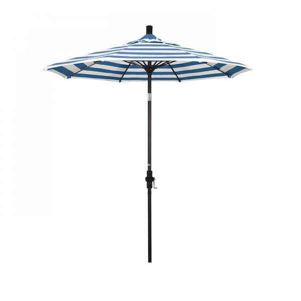 California Umbrella Patio Umbrella, Octagon, 102.5" H, Sunbrella Fabric, Cabana Regatta 194061024317 - main