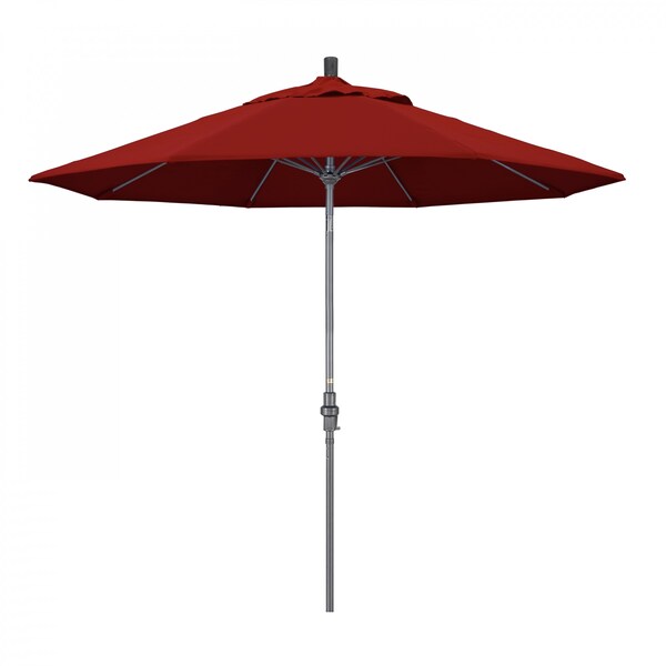California Umbrella Patio Umbrella, Octagon, 101" H, Sunbrella Fabric, Jockey Red 194061024829 - main