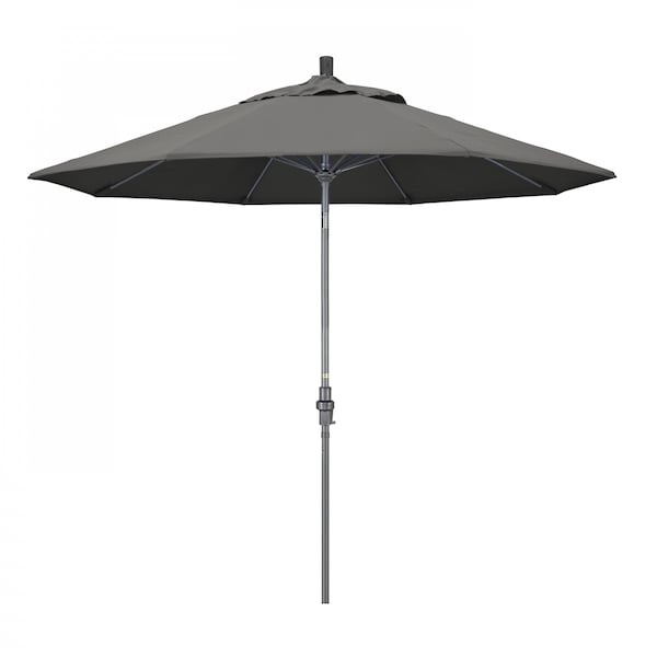 March Patio Umbrella, Octagon, 101" H, Sunbrella Fabric, Charcoal GSCUF908010-54048