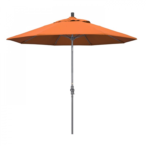 California Umbrella Patio Umbrella, Octagon, 101" H, Sunbrella Fabric, Tangerine 194061024867 - main