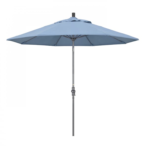 California Umbrella Patio Umbrella, Octagon, 101" H, Sunbrella Fabric, Air Blue 194061024898 - main