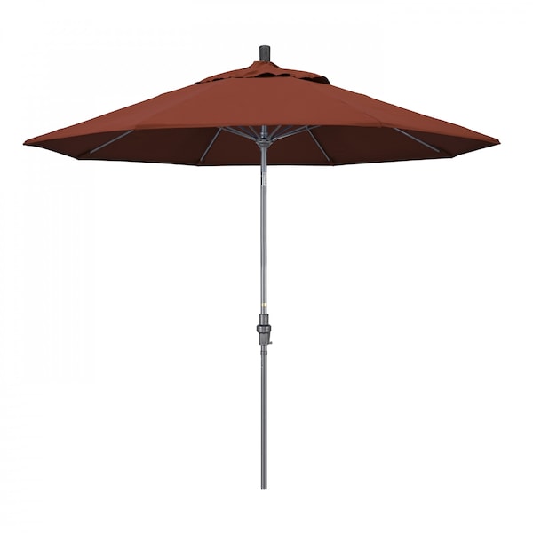 California Umbrella Patio Umbrella, Octagon, 101" H, Sunbrella Fabric, Terracotta 194061025000 - main