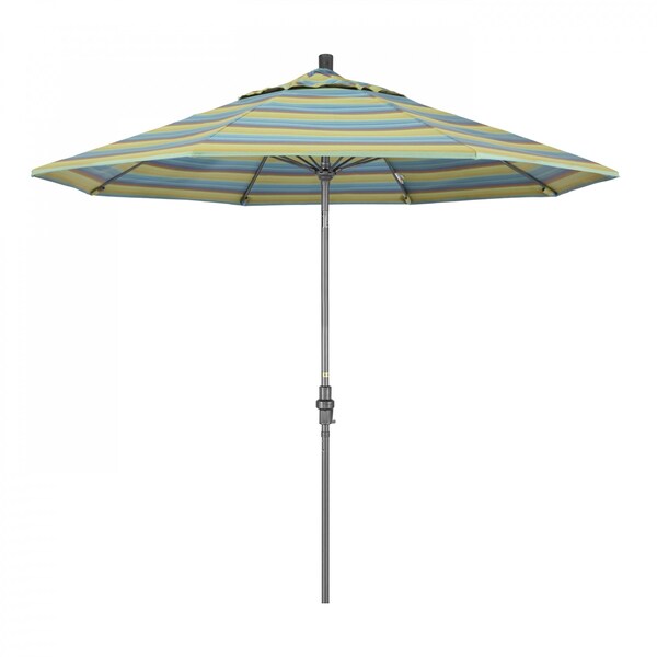 California Umbrella Patio Umbrella, Octagon, 101" H, Sunbrella Fabric, Astoria Lagoon 194061025147 - main