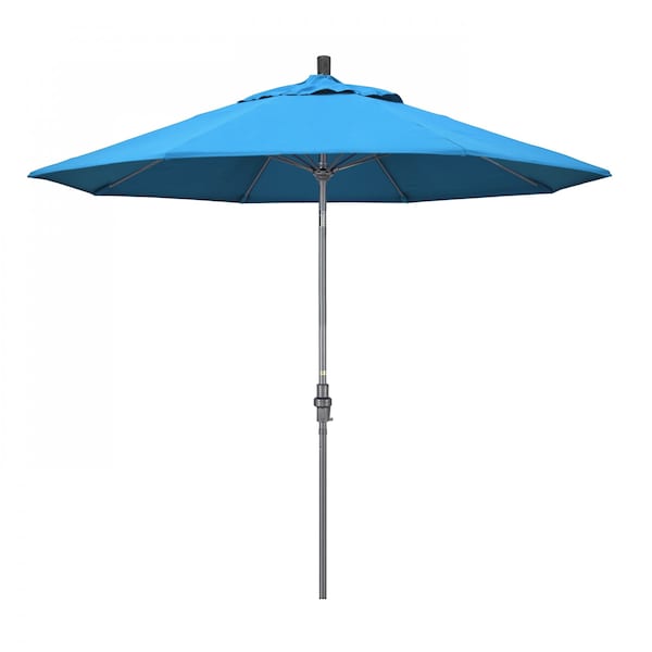 California Umbrella Patio Umbrella, Octagon, 101" H, Sunbrella Fabric, Canvas Cyan 194061025154 - main