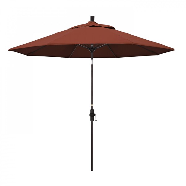 California Umbrella Patio Umbrella, Octagon, 101" H, Sunbrella Fabric, Terracotta 194061025901 - main