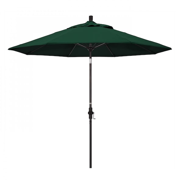 California Umbrella Patio Umbrella, Octagon, 101" H, Sunbrella Fabric, Forest Green 194061025918 - main