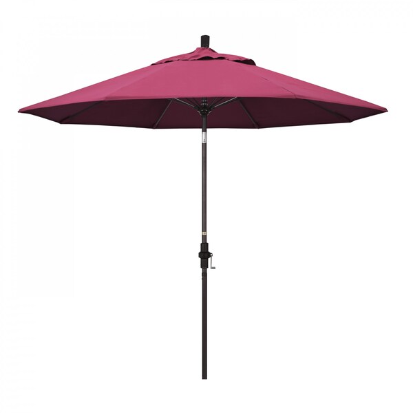 California Umbrella Patio Umbrella, Octagon, 101" H, Sunbrella Fabric, Hot Pink 194061025956 - main