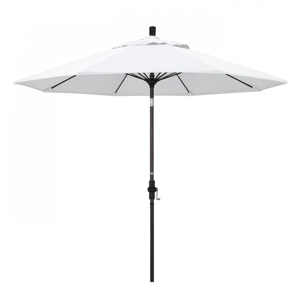 March Patio Umbrella, Octagon, 101" H, Olefin Fabric, White GSCUF908117-F04