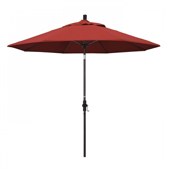 March Patio Umbrella, Octagon, 101" H, Olefin Fabric, Red GSCUF908117-F13