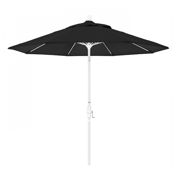 California Umbrella Patio Umbrella, Octagon, 101" H, Sunbrella Fabric, Black 194061026687 - main