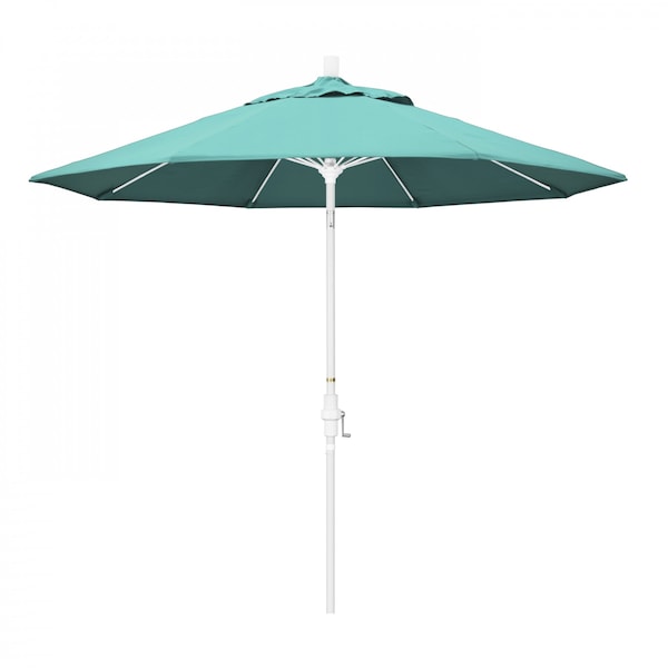 California Umbrella Patio Umbrella, Octagon, 101" H, Sunbrella Fabric, Aruba 194061026731 - main