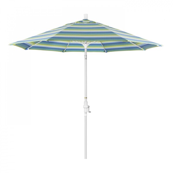 California Umbrella Patio Umbrella, Octagon, 101" H, Sunbrella Fabric, Seville Seaside 194061026922 - main